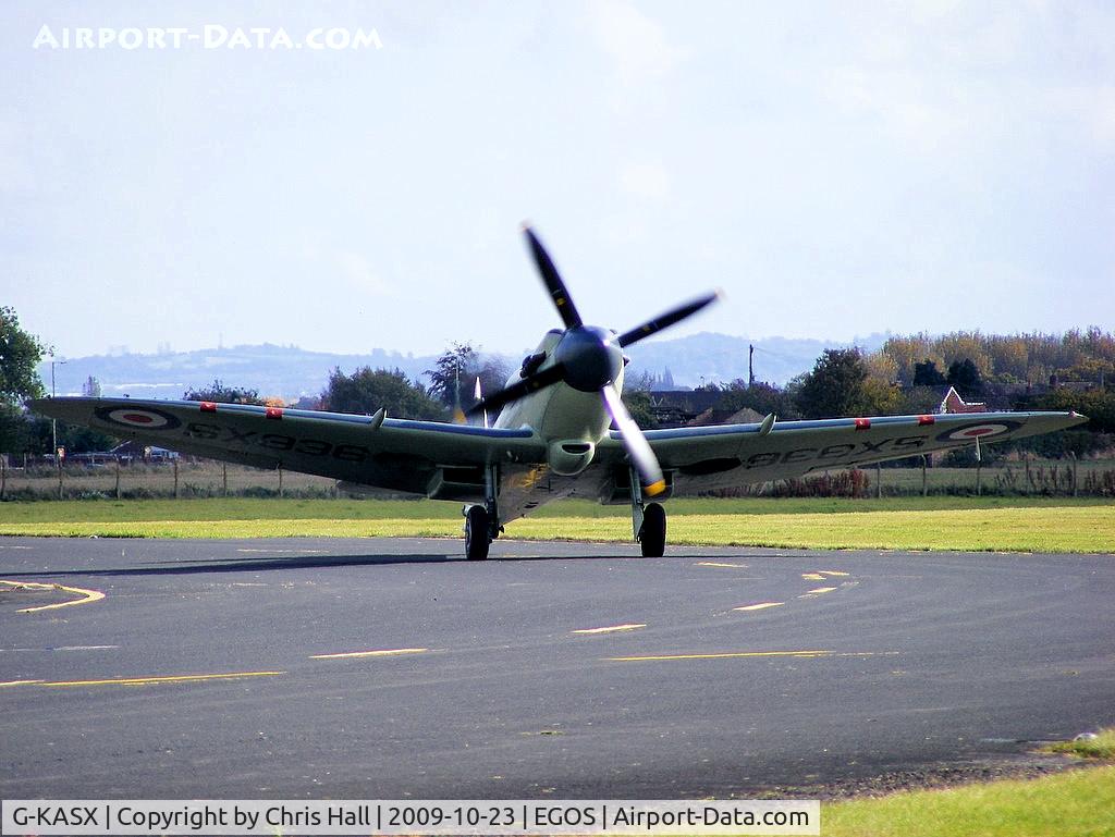 G-KASX, 1946 Supermarine 395 Seafire F.XVII C/N FLWA 25488, wearing its former Royal Navy ID SX336 and codes VL/105