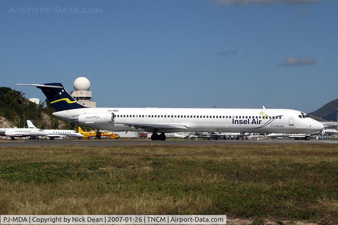PJ-MDA, 1987 McDonnell Douglas MD-83 (DC-9-83) C/N 49449, TNCM