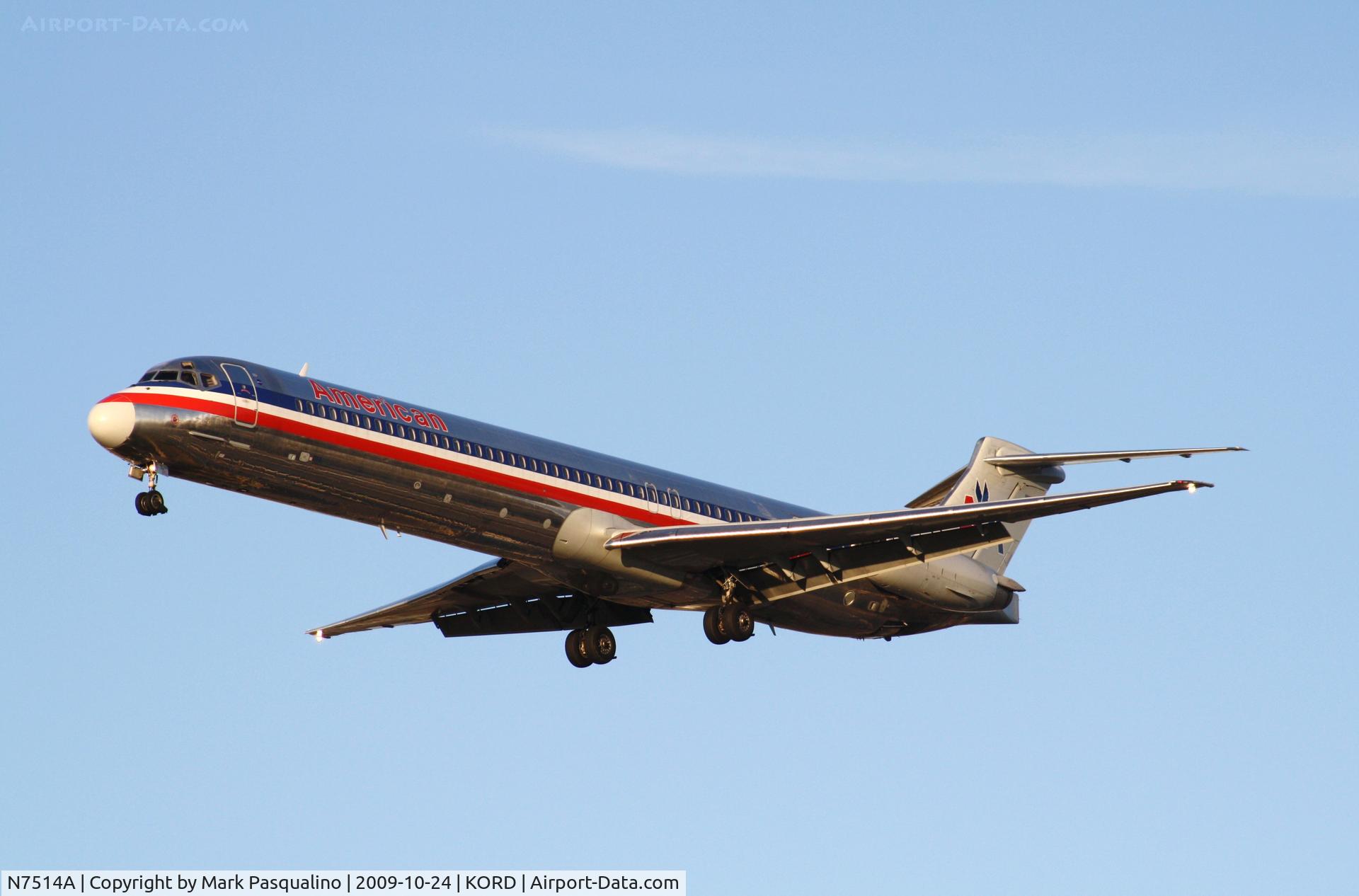 N7514A, 1990 McDonnell Douglas MD-82 (DC-9-82) C/N 49891, MD-82