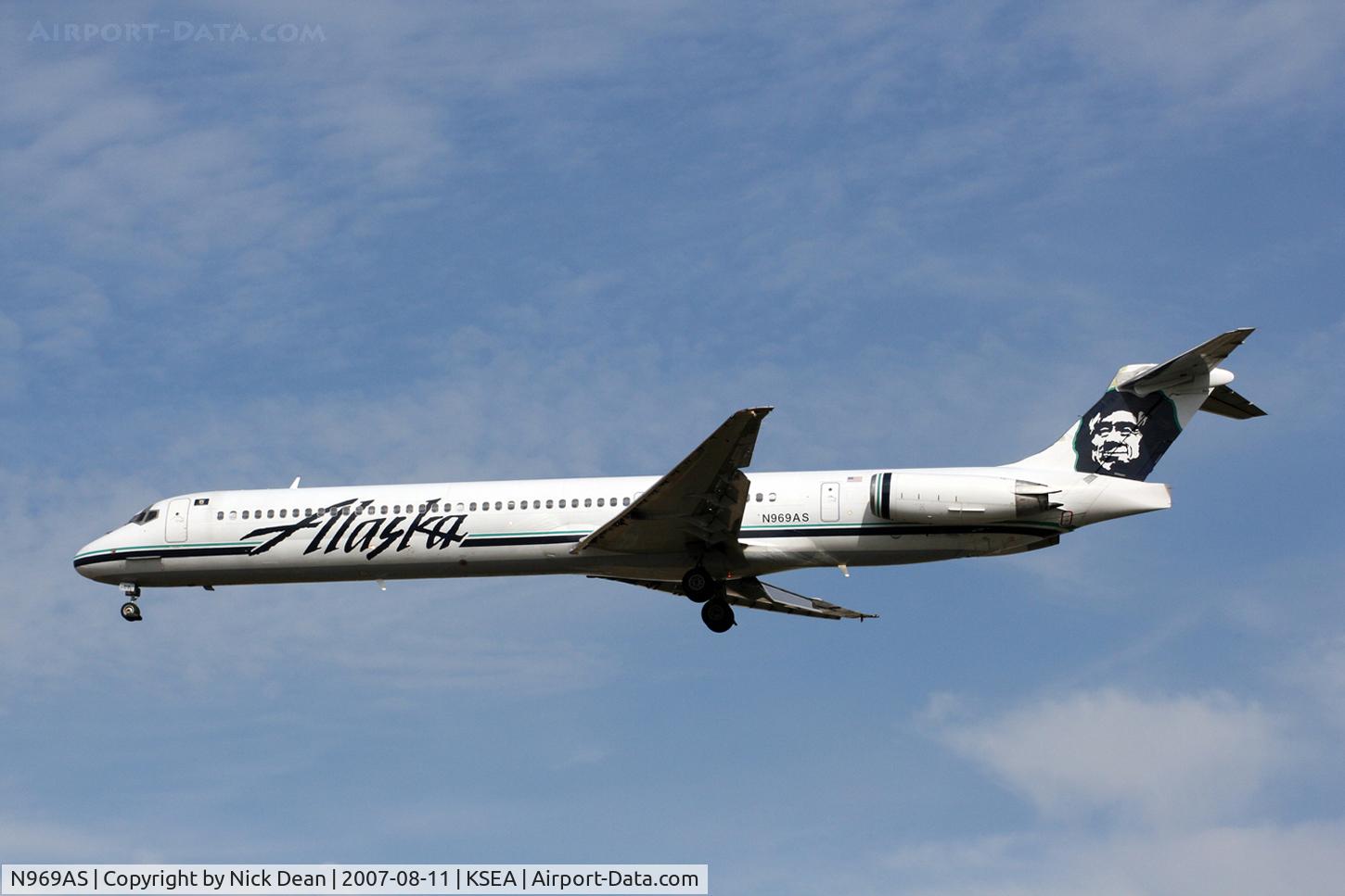 N969AS, 1991 McDonnell Douglas MD-83 (DC-9-83) C/N 53063, KSEA