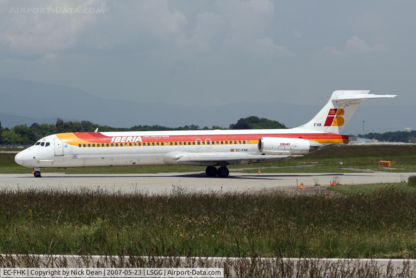 EC-FHK, 1991 McDonnell Douglas MD-87 (DC-9-87) C/N 53213, LSGG