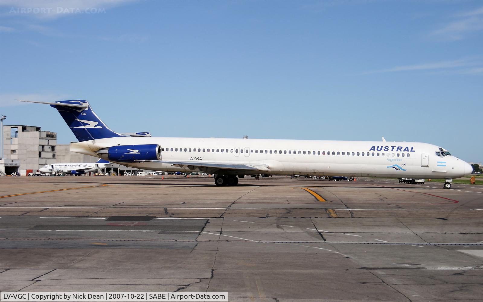 LV-VGC, 1993 McDonnell Douglas MD-88 C/N 53447, SABE
