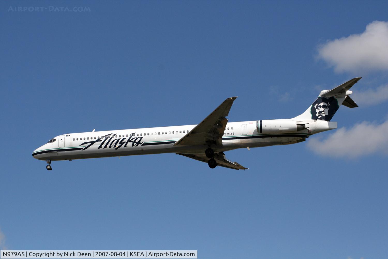 N979AS, 1996 McDonnell Douglas MD-83 (DC-9-83) C/N 53471, KSEA