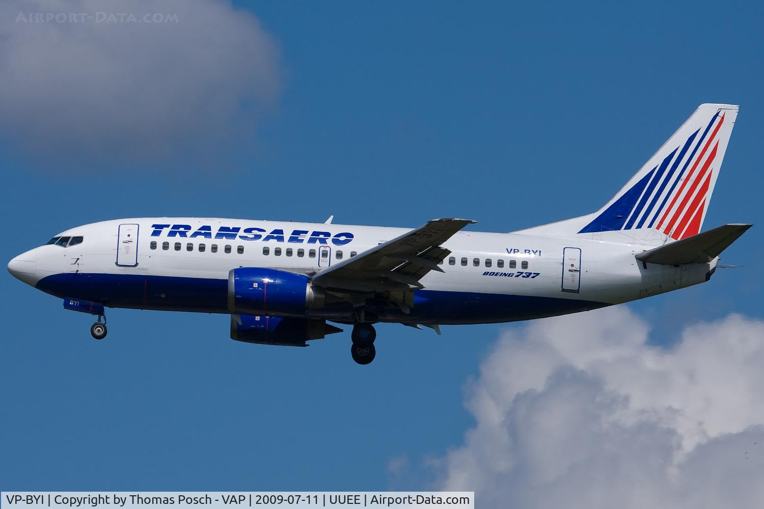 VP-BYI, 1998 Boeing 737-524 C/N 28921, Transaero Airlines