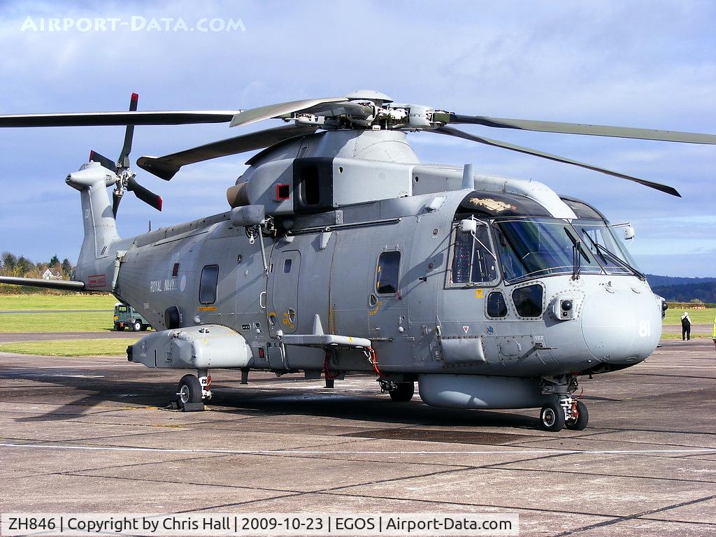 ZH846, AgustaWestland EH-101 Merlin HM1 (Mk111) C/N 50109/RN26, Royal Navy, 829 NAS