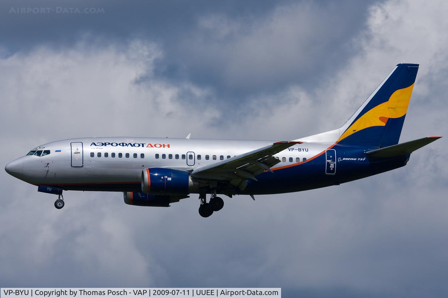 VP-BYU, 1991 Boeing 737-5Q8 C/N 25167, Aeroflot Don