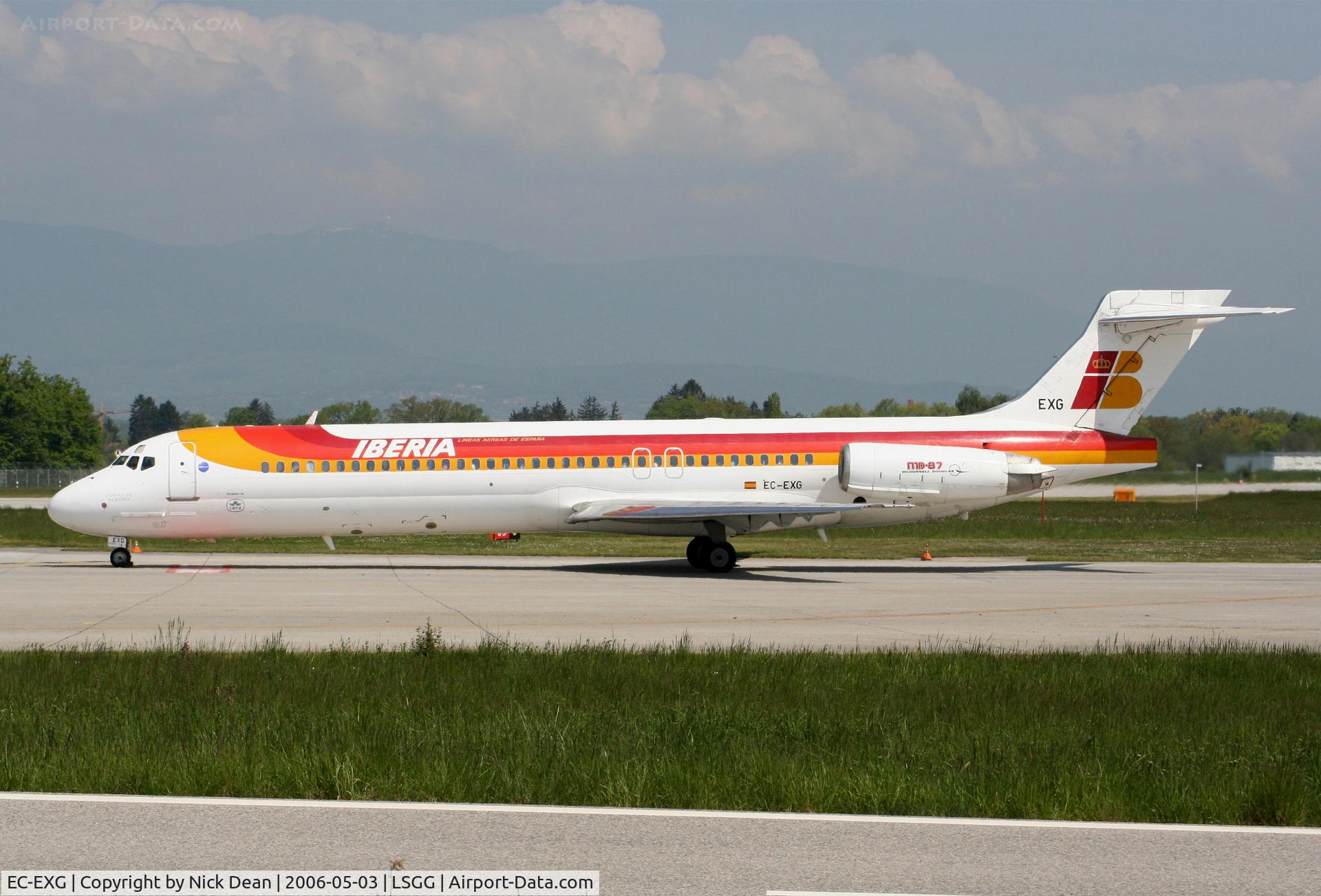 EC-EXG, 1990 McDonnell Douglas MD-87 (DC-9-87) C/N 49833, LSGG