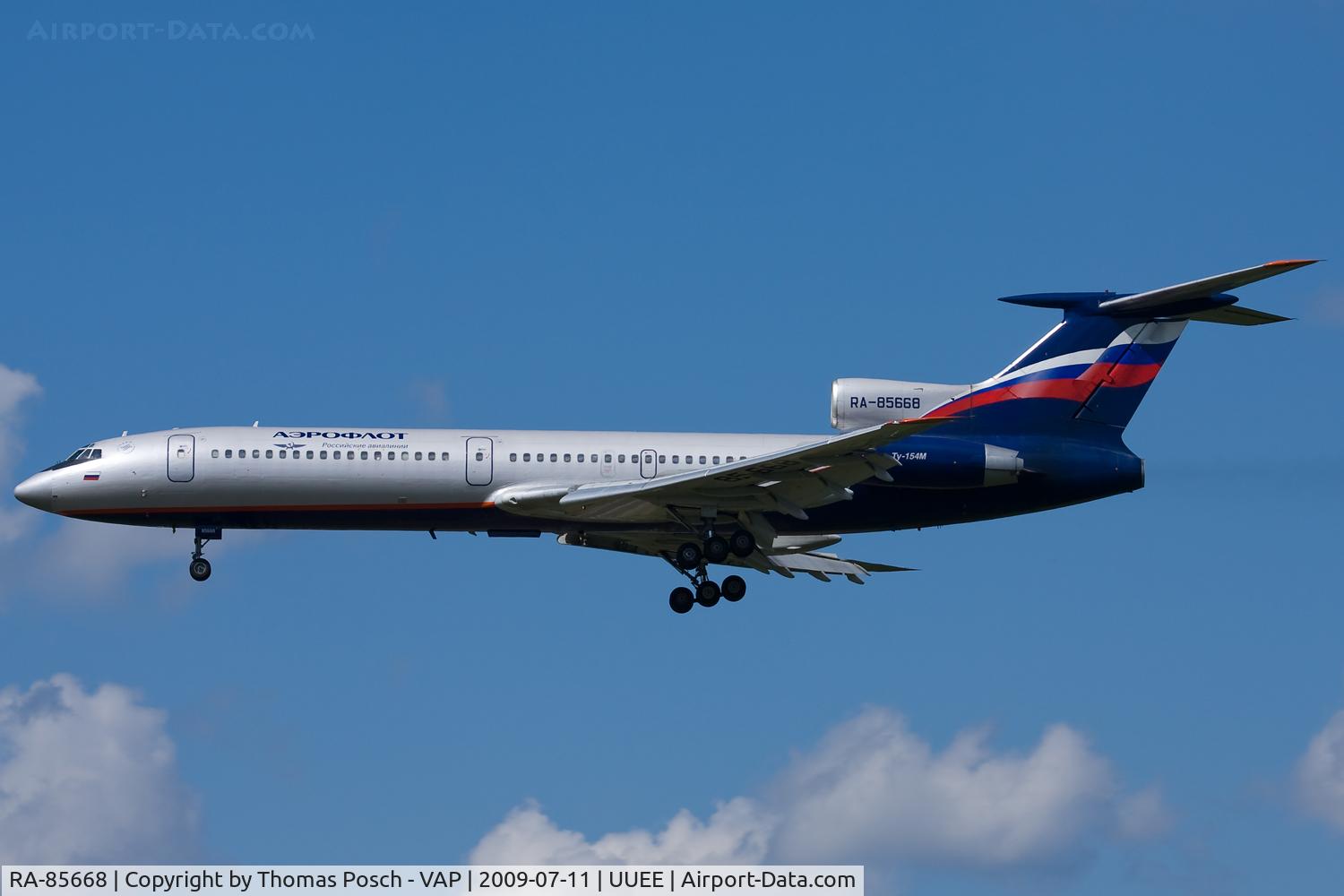 RA-85668, 1989 Tupolev Tu-154M C/N 89A826, Aeroflot - Russian International Airlines