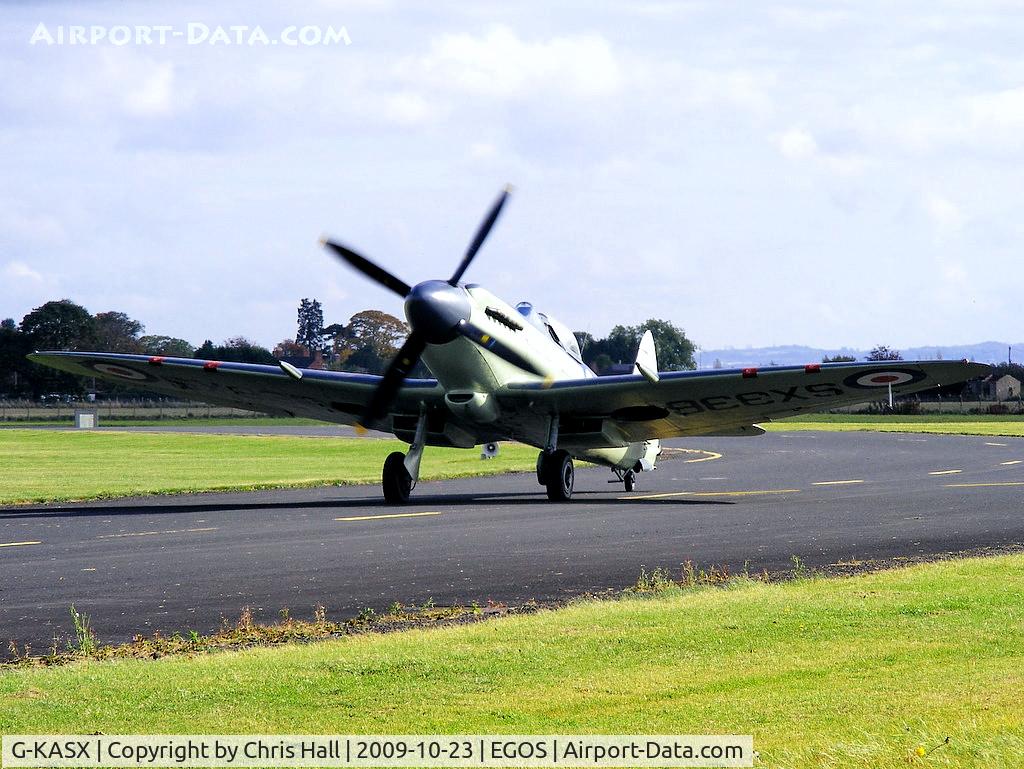 G-KASX, 1946 Supermarine 395 Seafire F.XVII C/N FLWA 25488, wearing its former Royal Navy ID SX336 and codes VL/105