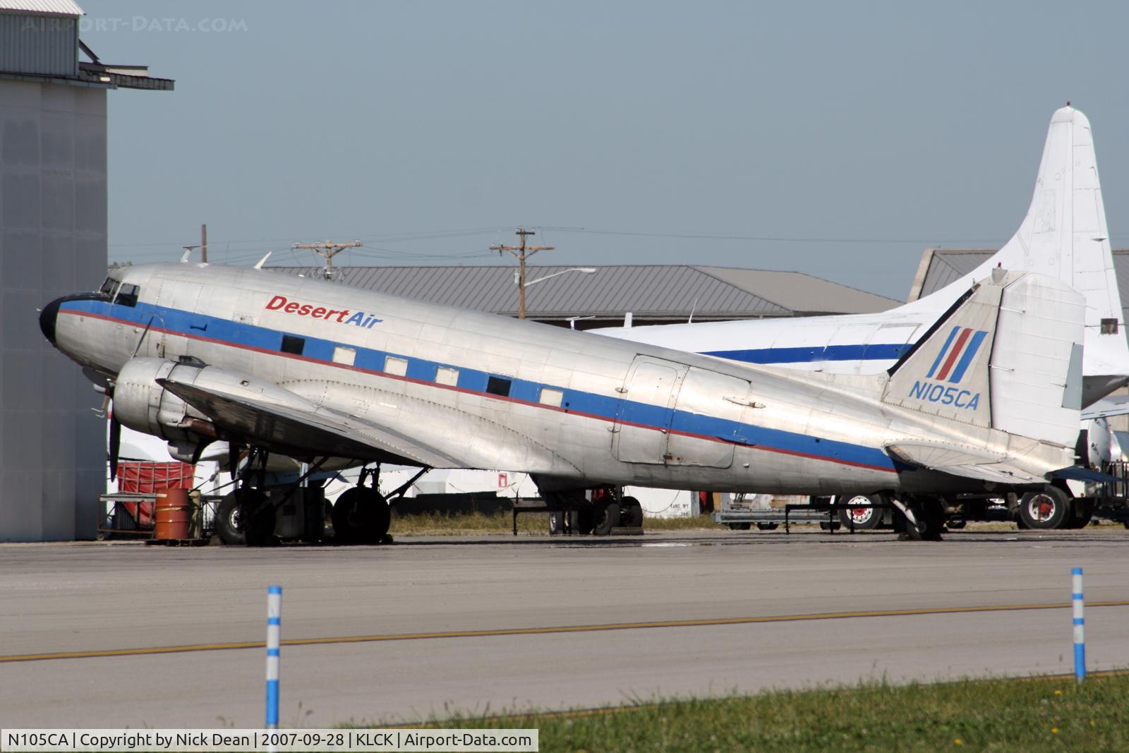 N105CA, 1944 Douglas DC3C-S4C4G (C-47B) C/N 14275, KLCK