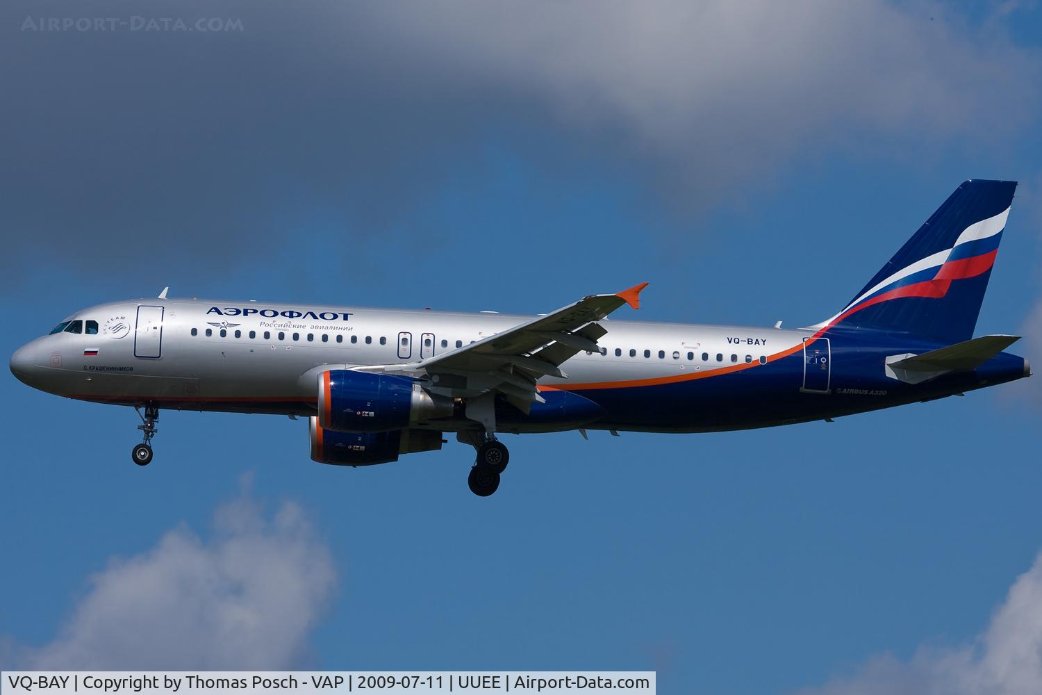 VQ-BAY, 2009 Airbus A320-214 C/N 3786, Aeroflot - Russian International Airlines
