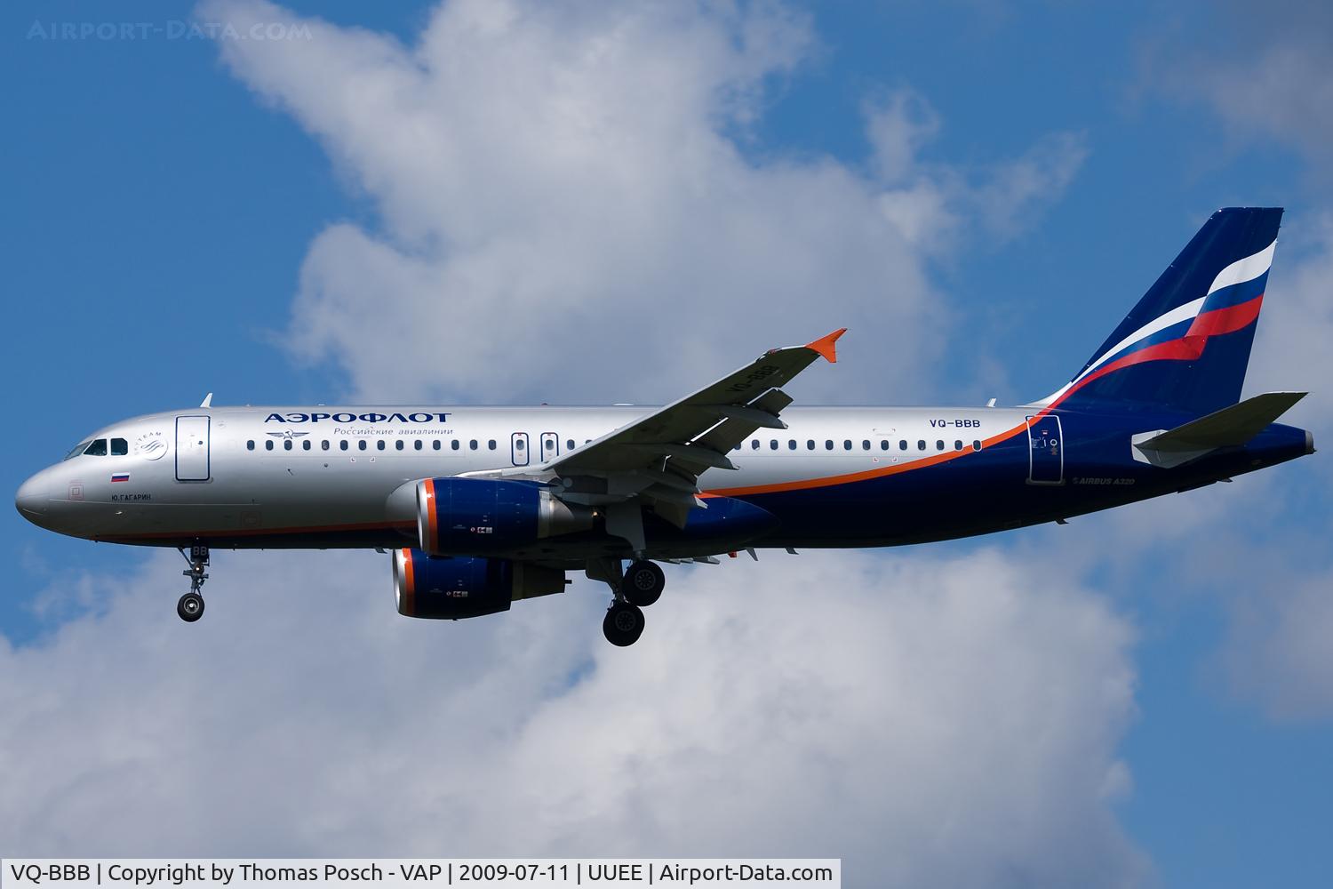 VQ-BBB, 2009 Airbus A320-214 C/N 3823, Aeroflot - Russian International Airlines