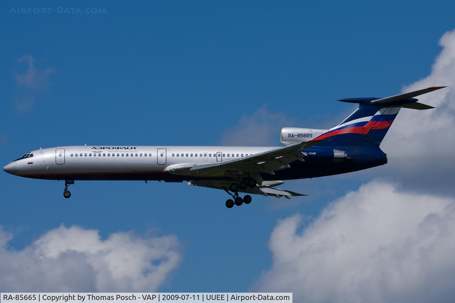 RA-85665, 1989 Tupolev Tu-154M C/N 89A819, Aeroflot - Russian International Airlines