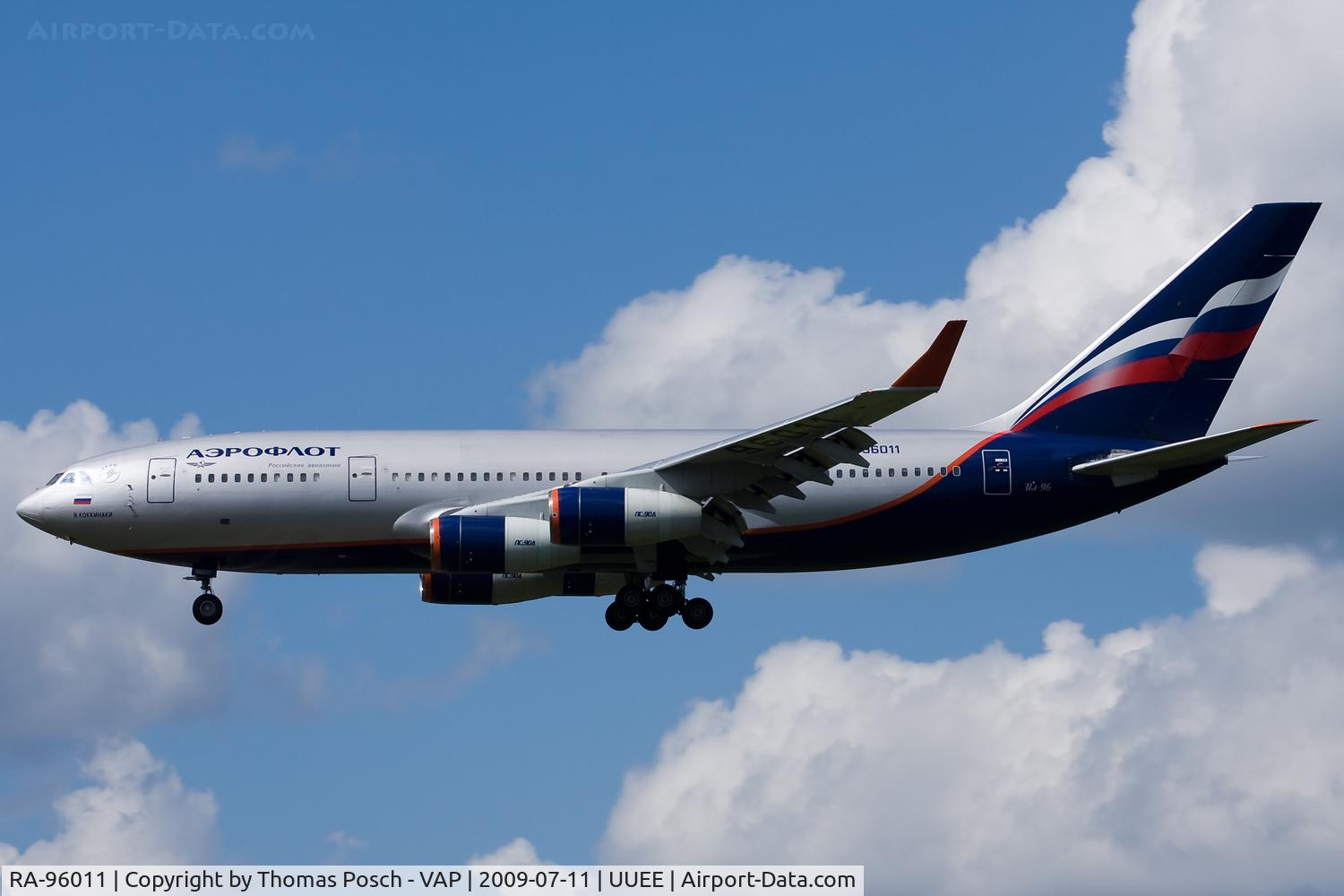 RA-96011, 1994 Ilyushin Il-96-300 C/N 74393201008, Aeroflot - Russian International Airlines