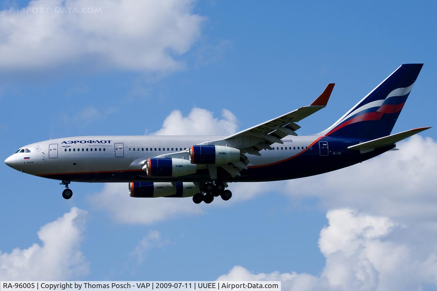 RA-96005, 1991 Ilyushin Il-96-300 C/N 74393201002, Aeroflot - Russian International Airlines