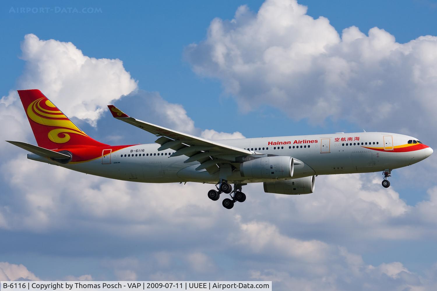 B-6116, 2007 Airbus A330-243 C/N 875, Hainan Airlines
