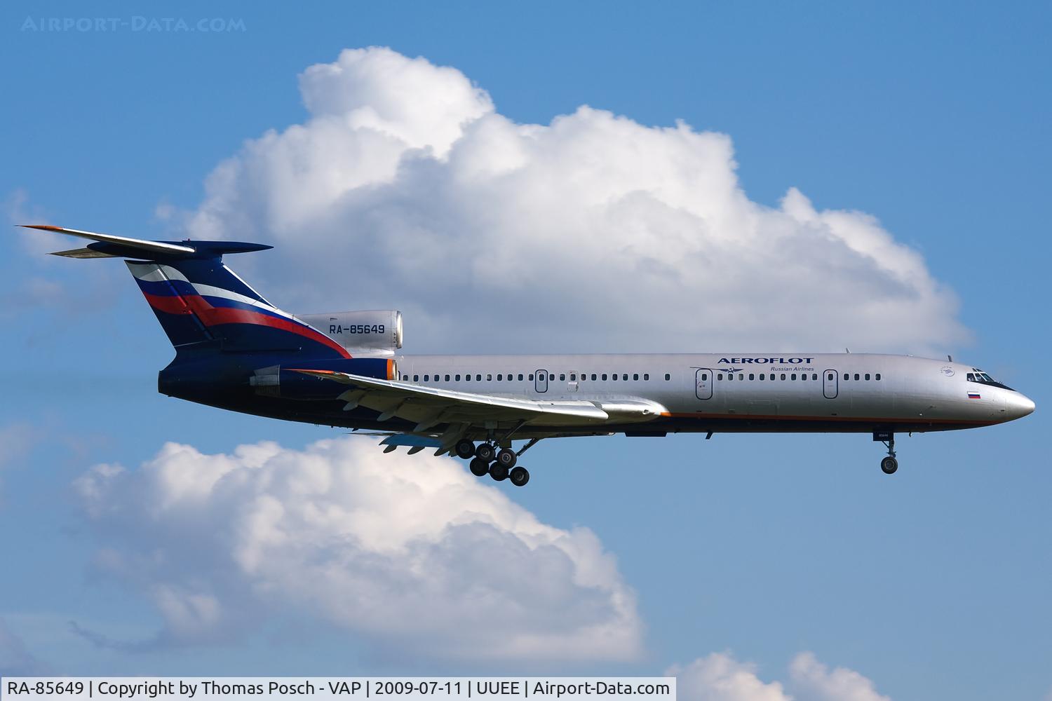 RA-85649, 1988 Tupolev Tu-154M C/N 88A787, Aeroflot - Russian International Airlines