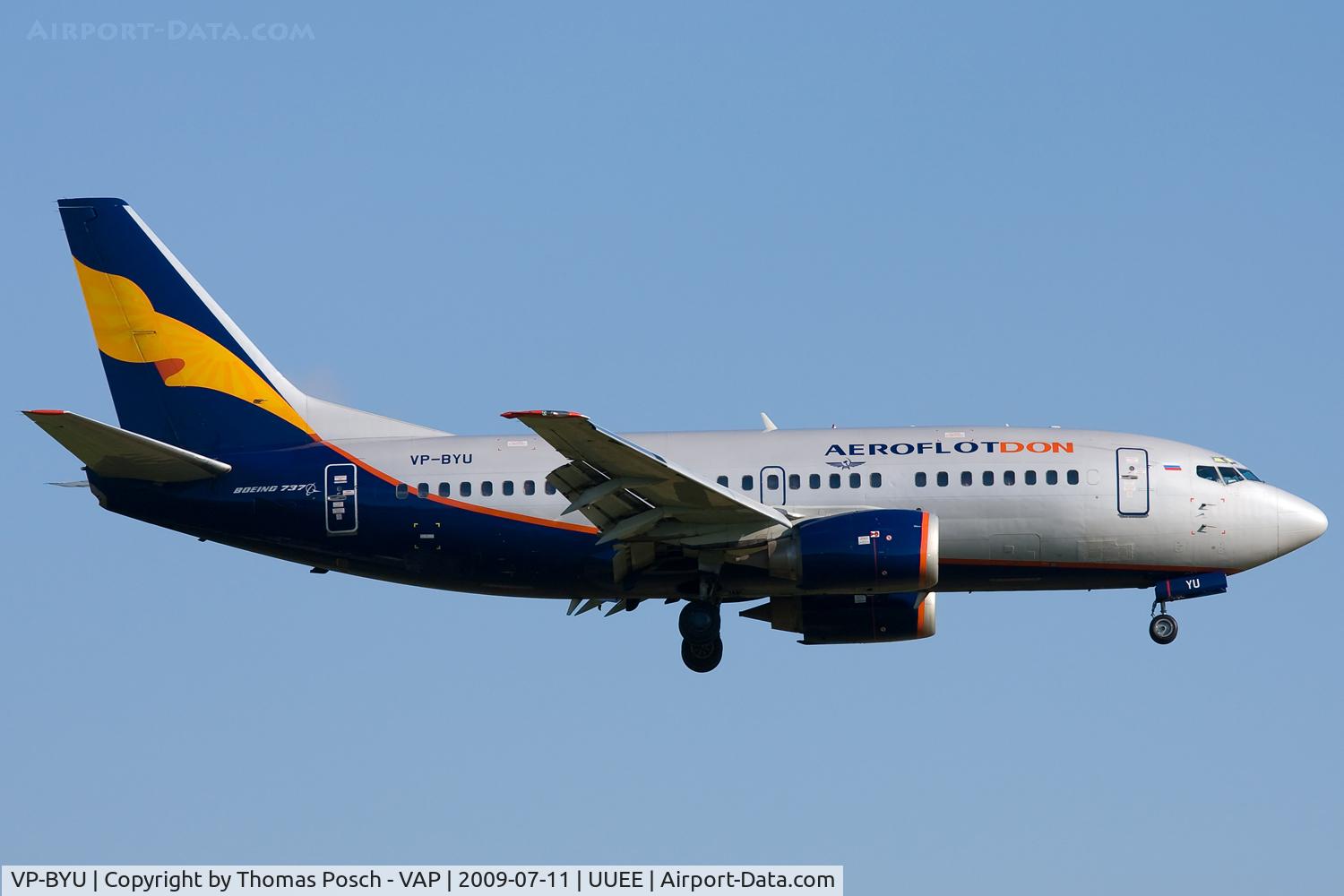 VP-BYU, 1991 Boeing 737-5Q8 C/N 25167, Aeroflot-Don