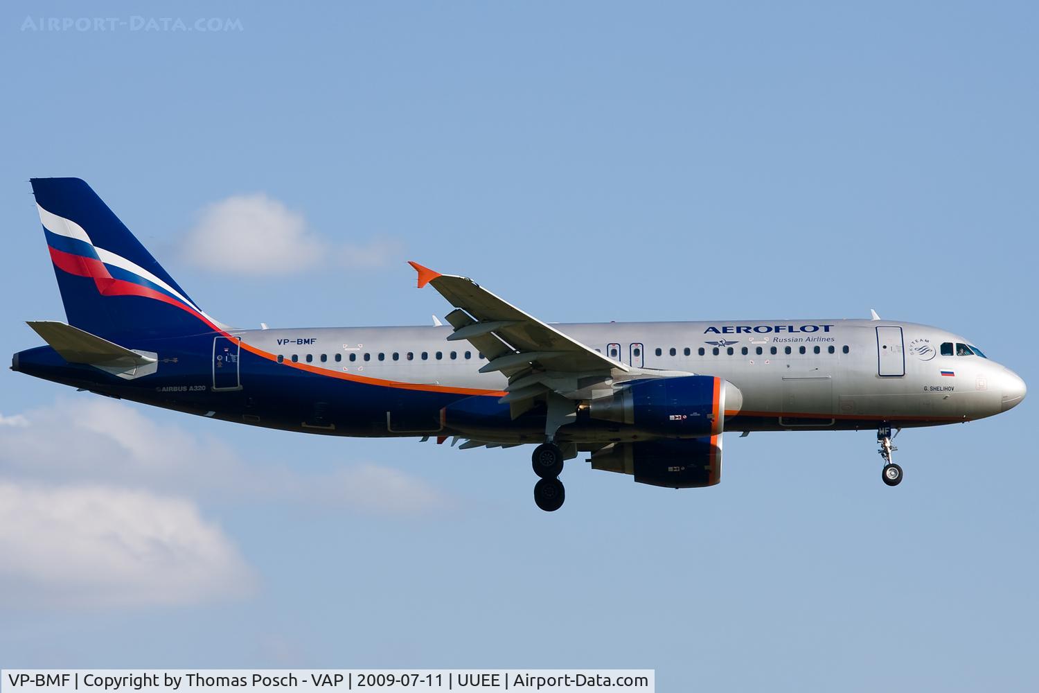 VP-BMF, 2008 Airbus A320-214 C/N 3711, Aeroflot - Russian International Airlines