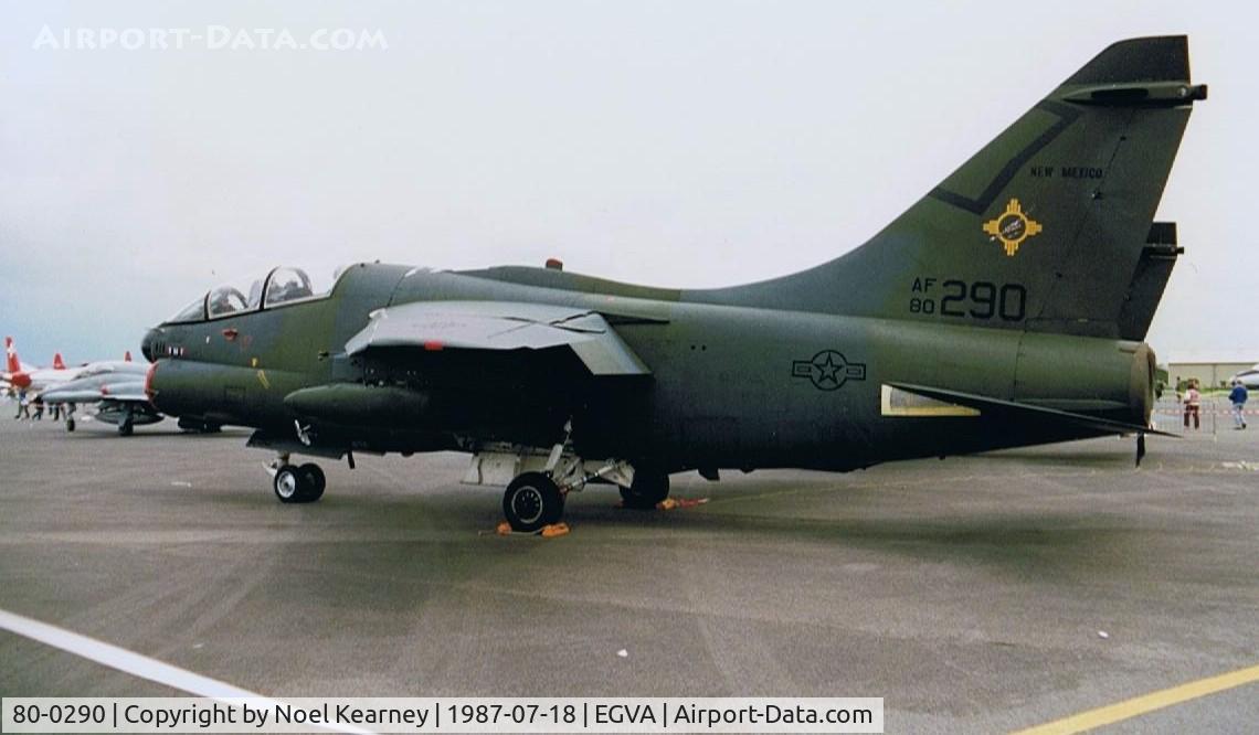 80-0290, 1980 LTV A-7K Corsair II C/N K-019, VOUGHT A-7K CORSAIR 2 - USAF (New Mexico ANG)