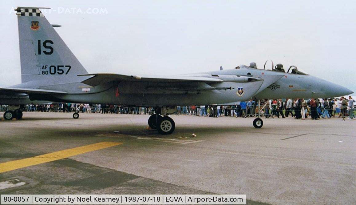 80-0057, 1980 McDonnell Douglas F-15D Eagle C/N 0698/D029, McD-D F-15D Eagle - USAF