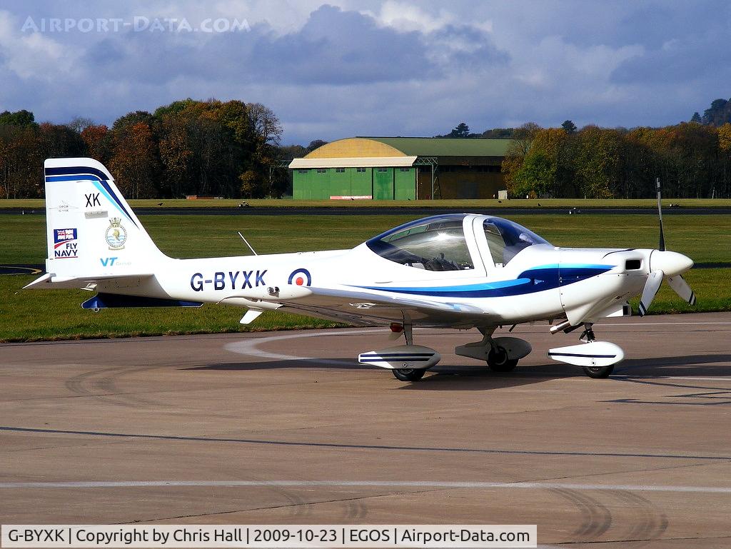 G-BYXK, 2001 Grob G-115E Tutor T1 C/N 82171/E, VT Aerospace Ltd, 727 NAS, RNAS Yeovilton