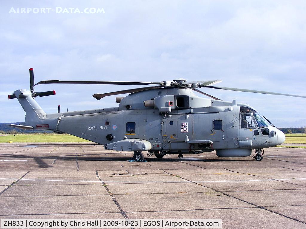 ZH833, 1999 AgustaWestland EH-101 Merlin HM2 C/N 50061/RN13, Agusta Westland EH-101 Merlin HM2, Royal Navy, 824 NAS