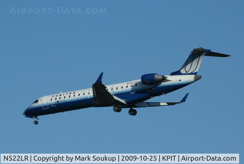 N522LR, 2006 Bombardier CRJ-700 (CL-600-2C10) Regional Jet C/N 10262, N522LR Coming into KPIT