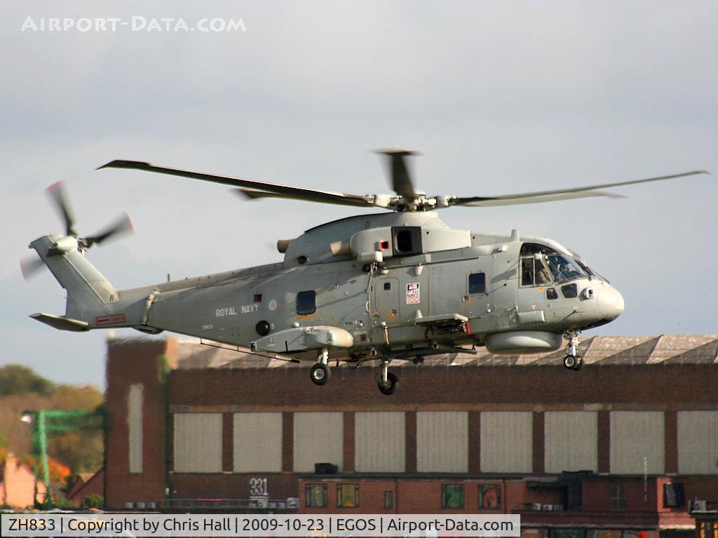 ZH833, 1999 AgustaWestland EH-101 Merlin HM2 C/N 50061/RN13, Agusta Westland EH-101 Merlin HM2, Royal Navy, 824 NAS