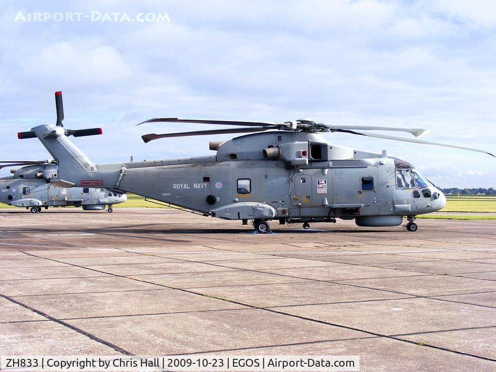 ZH833, 1999 AgustaWestland EH-101 Merlin HM2 C/N 50061/RN13, Agusta Westland EH-101 Merlin HM2, Royal Navy, 824 NAS