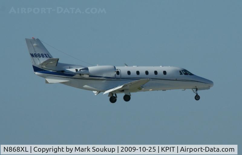 N868XL, 2005 Cessna 560XL C/N 560-5603, N868XL coming into KPIT