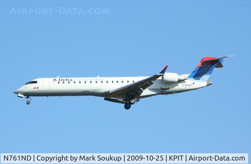 N761ND, 2005 Bombardier CRJ-700 (CL-600-2C10) Regional Jet C/N 10213, N761ND @ KPIT