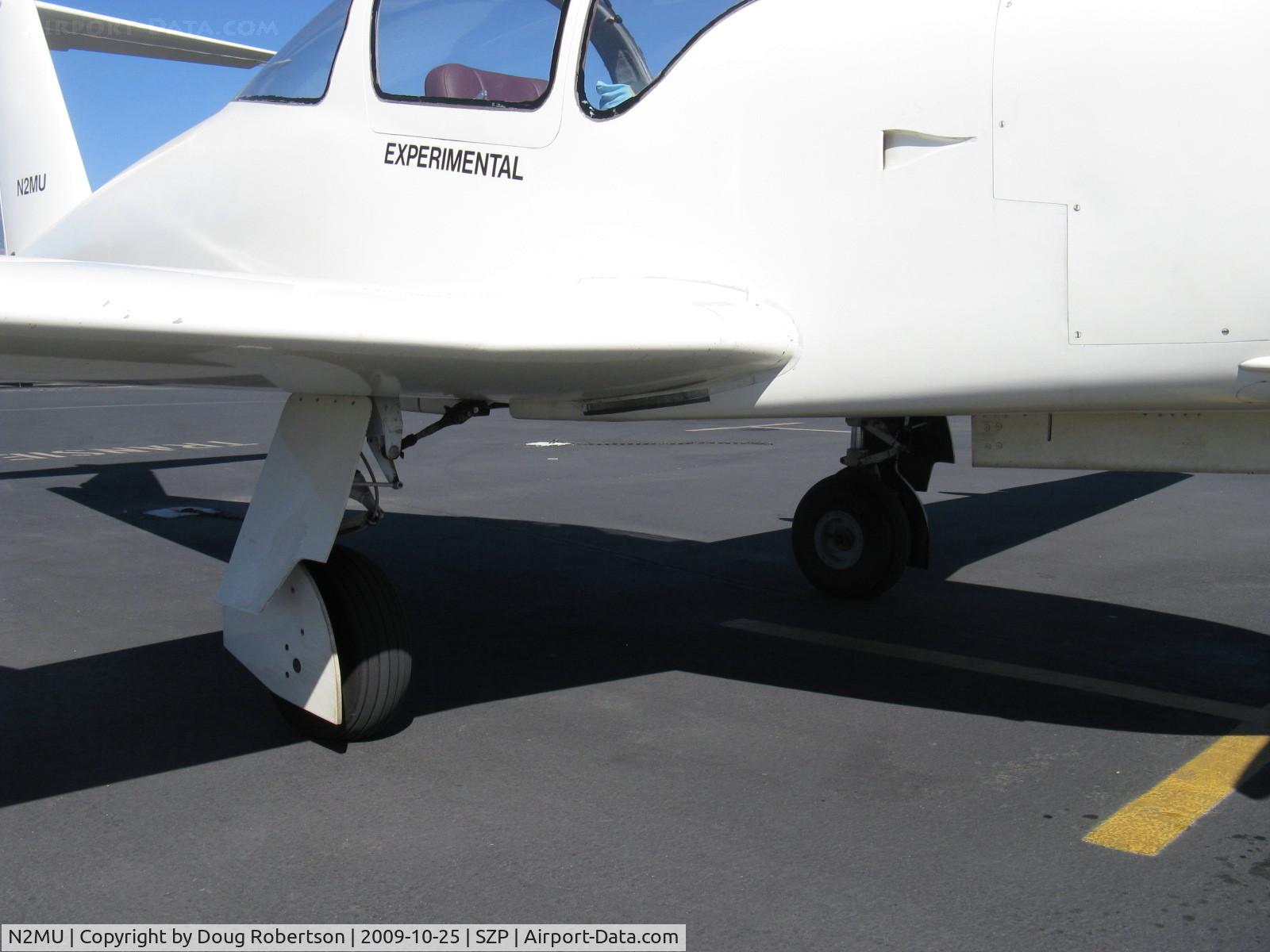 N2MU, 2002 Garrison Melmoth 2 C/N 1, 2002 Garrison MELMOTH 2, Continental TSIO-360 turbocharged 220 Hp, Mr. Peter Garrison's follow-on design to his original N2MU famous lightplane research prototype OM-1 MELMOTH first flown in 1973, flush-retractible main landing gear