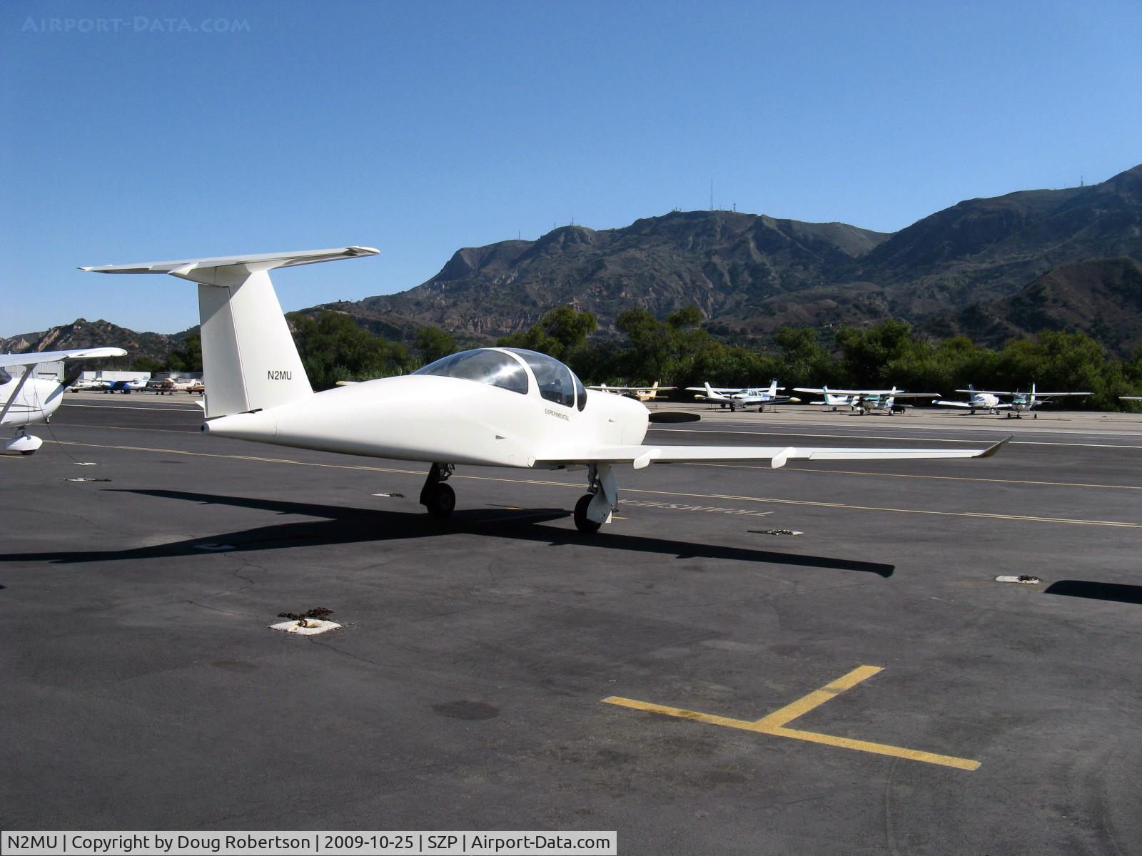 N2MU, 2002 Garrison Melmoth 2 C/N 1, 2002 Garrison MELMOTH 2, Continental TSIO-360 turbocharged 220 Hp, Mr. Peter Garrison's follow-on design to his original N2MU famous lightplane research prototype OM-1 MELMOTH first flown in 1973, T-tail.
