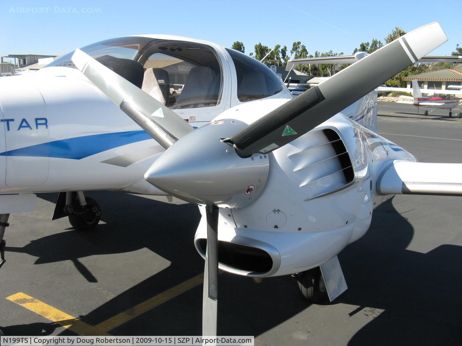N199TS, 2006 Diamond DA-42-NG Twin Star C/N 42.AC003, 2006 Diamond Aircraft Inds. DA-42 TWIN STAR, two Thielert CENTURION TAE-125-011.7 Turbocharged 135 Hp diesels FADEC w/ dual ECUs, 18/1 compression ratio.