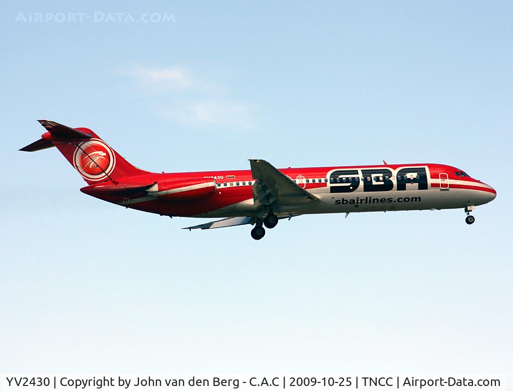 YV2430, 1980 Douglas DC-9-31 C/N 48118, SBAirlines DC 9-31 YV2430 (48118/942) @ TNCC / CUR