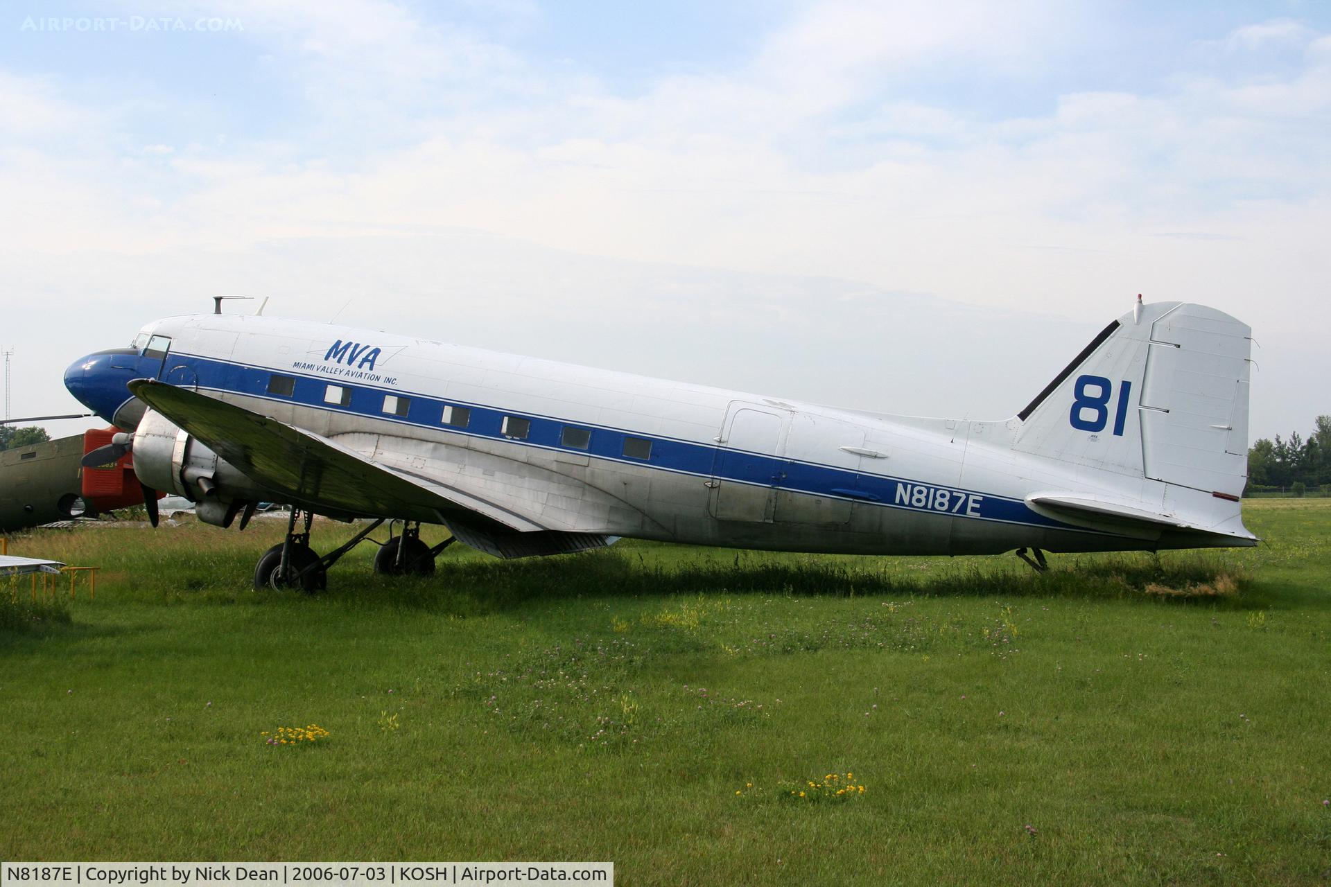 N8187E, Douglas DC-3C C/N 13840, KOSH