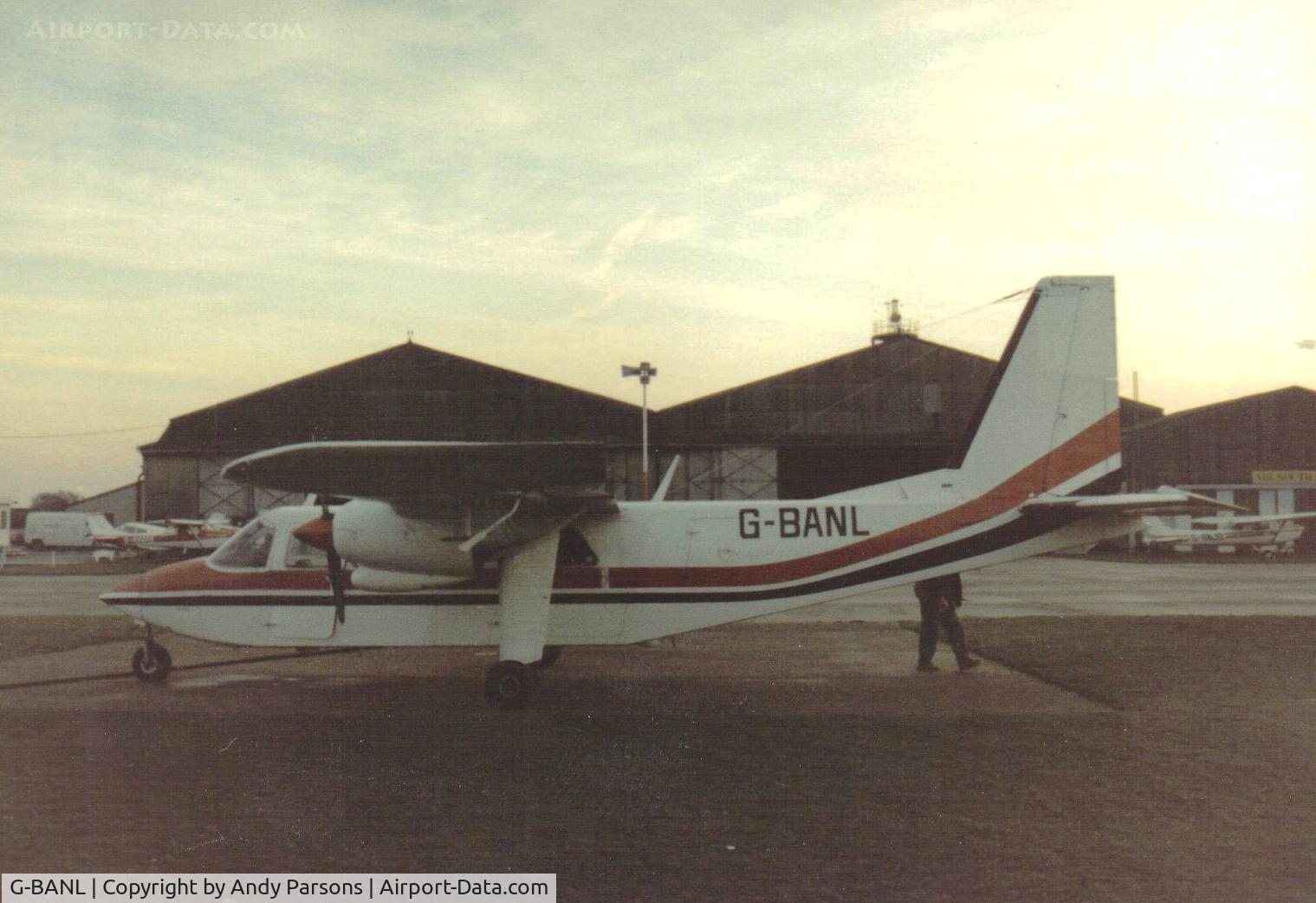 G-BANL, 1973 Britten-Norman BN-2A-26 Islander C/N 318, At Shoreham (scanned Print)