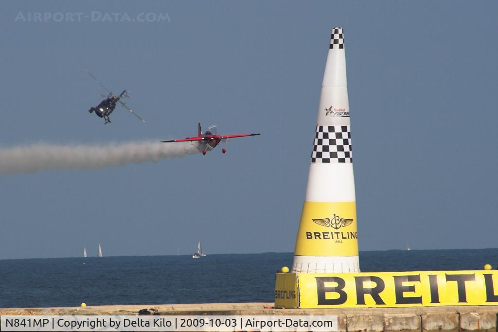 N841MP, 1999 Zivko Edge 540 C/N 0025, Red Bull Air Race Barcelona -Pete McLeod