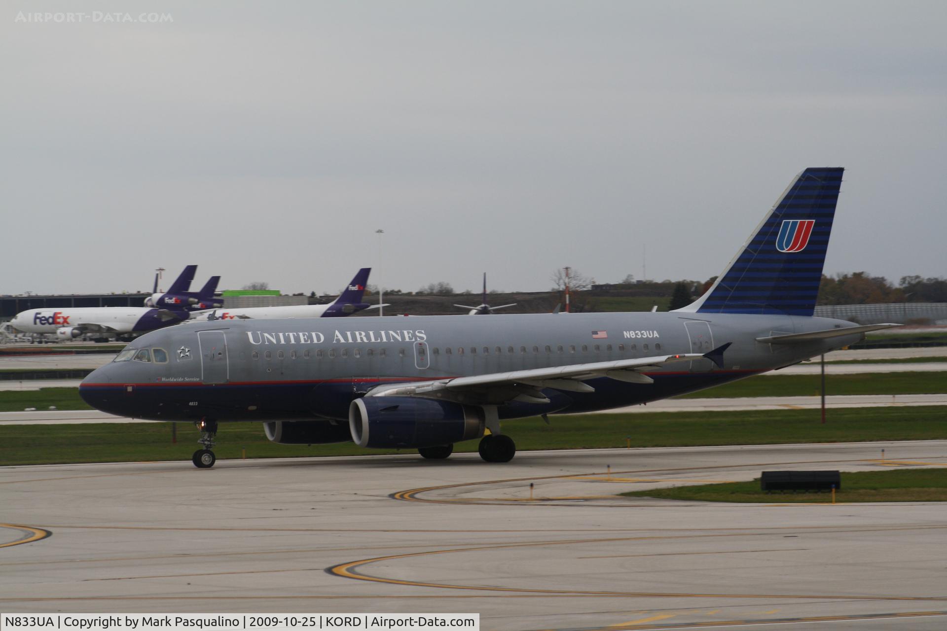 N833UA, 2000 Airbus A319-131 C/N 1401, Airbus A319