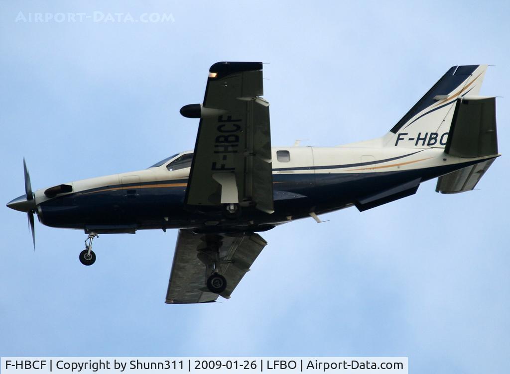 F-HBCF, 2005 Socata TBM-700C-2 C/N 321, Landing rwy 32L