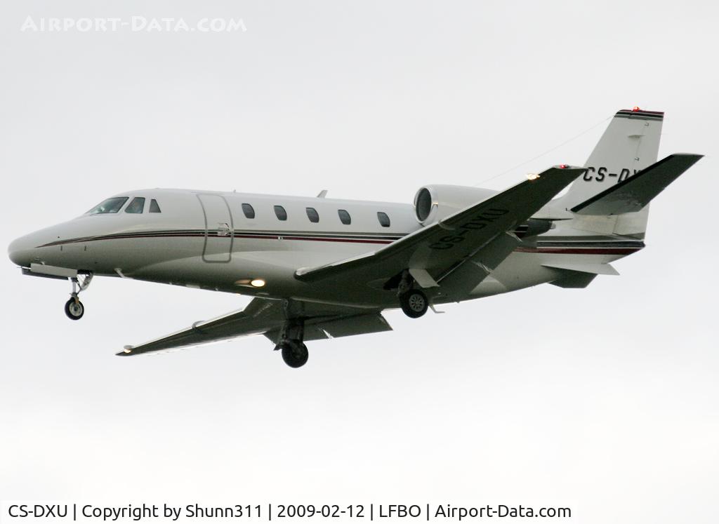 CS-DXU, 2008 Cessna 560 Citation Excel C/N 560-5775, Landing rwy 32L