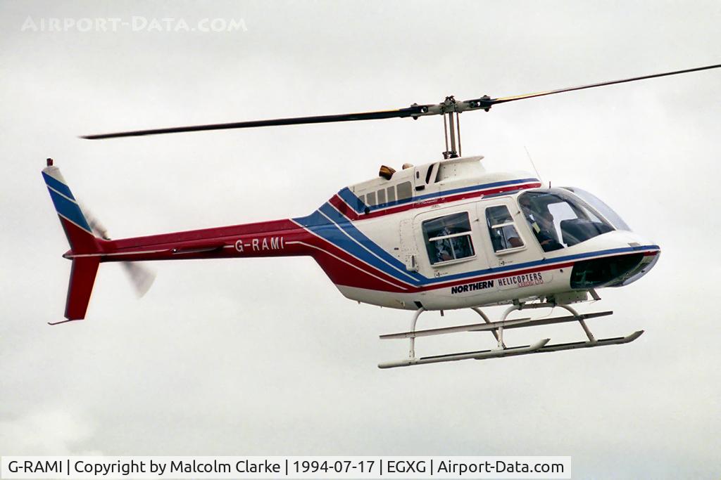 G-RAMI, 1979 Bell 206B JetRanger III C/N 2955, Bell 206B. At the 1994 SSAFA Air Display.