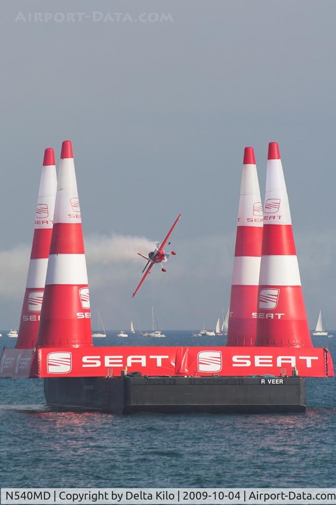 N540MD, 2008 Zivko Edge 540 C/N 0043, Red Bull Air Race Barcelona-Mattias Dolderer