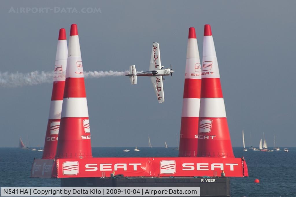 N541HA, 2008 Zivko Edge 540 C/N 0041A, Red Bull Air Race Barcelona-Hannes Arch