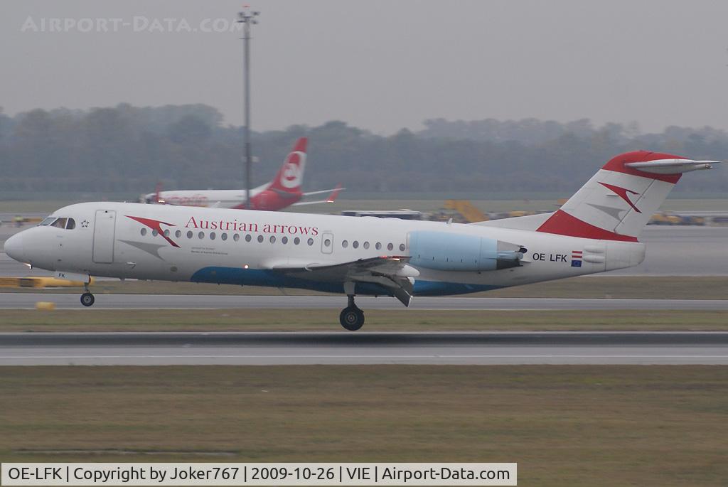 OE-LFK, 1995 Fokker 70 (F-28-0070) C/N 11555, Austrian arrows Fokker F-70