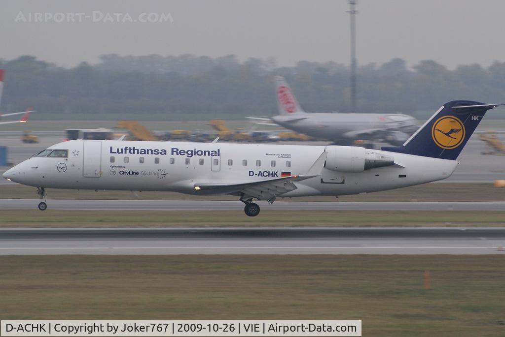 D-ACHK, 2000 Canadair CRJ-200LR (CL-600-2B19) C/N 7499, Lufthansa Regional (CityLine) Canadair Regional Jet CRJ200LR