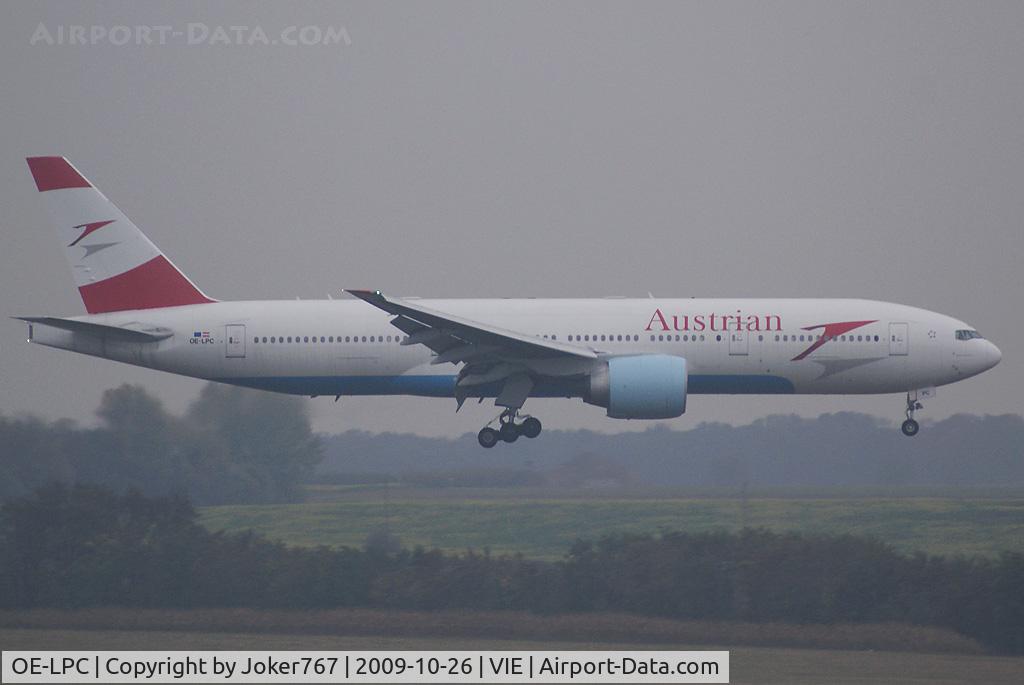 OE-LPC, 2002 Boeing 777-2Z9/ER C/N 29313, Austrian Airlines Boeing 777-2Z9(ER)