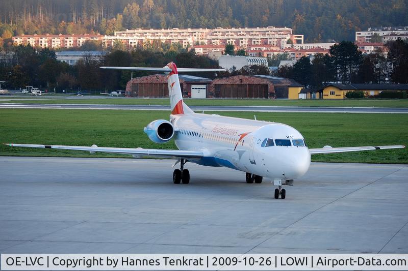 OE-LVC, 1993 Fokker 100 (F-28-0100) C/N 11446, Austrian arrows Fokker 100