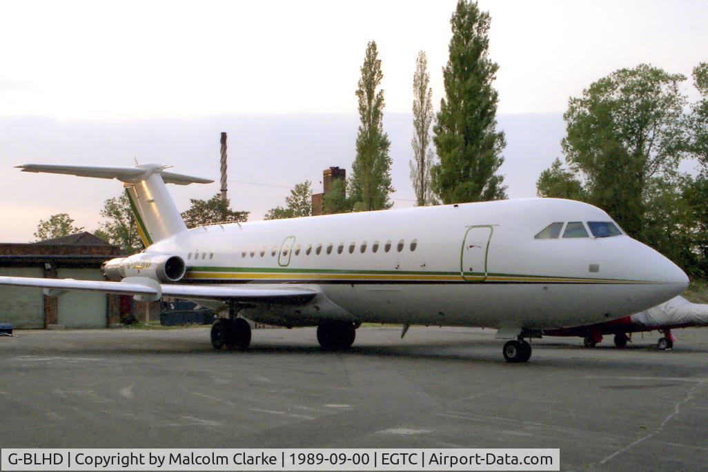 G-BLHD, 1984 BAC 111-492GM One-Eleven C/N 260, British Aerospace One Eleven 492GM. Catching the light from a late evening sun.